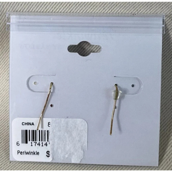 Periwinkle By Barlow Coral‎ Starfish Dangle Drop Faux Pearl Earrings NEW 1 Inch - Picture 2 of 3